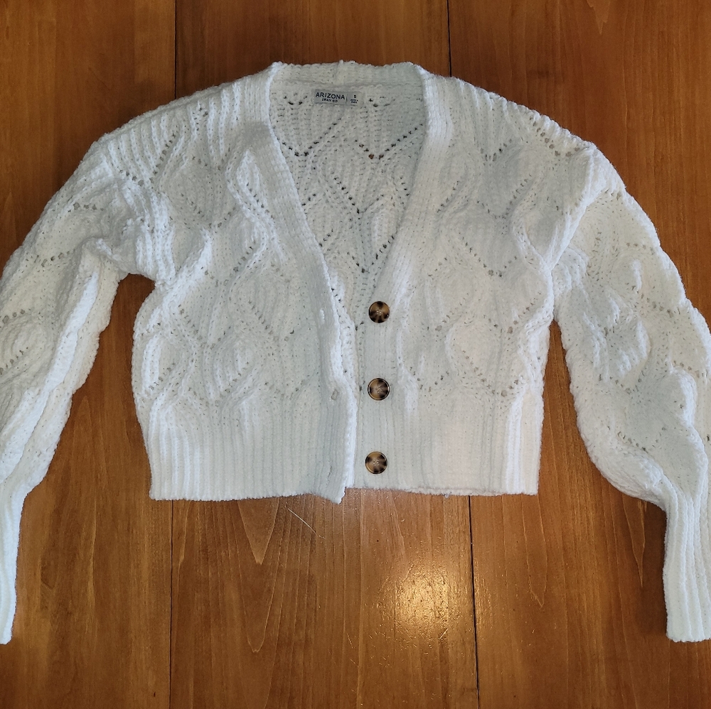 Arizona Jean CO. Ivory Long Sleeve Cardigan S